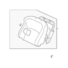 Genuine OE Mitsubishi Seat Back Assembly - 6901B392YA