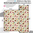 thumbnail image 5 of Football Megaphone Beige Pattern Teens Toddler Nap Mat with Pillow, Sleeping Mat Bag for Preschool Daycare 59"x22", 5 of 6
