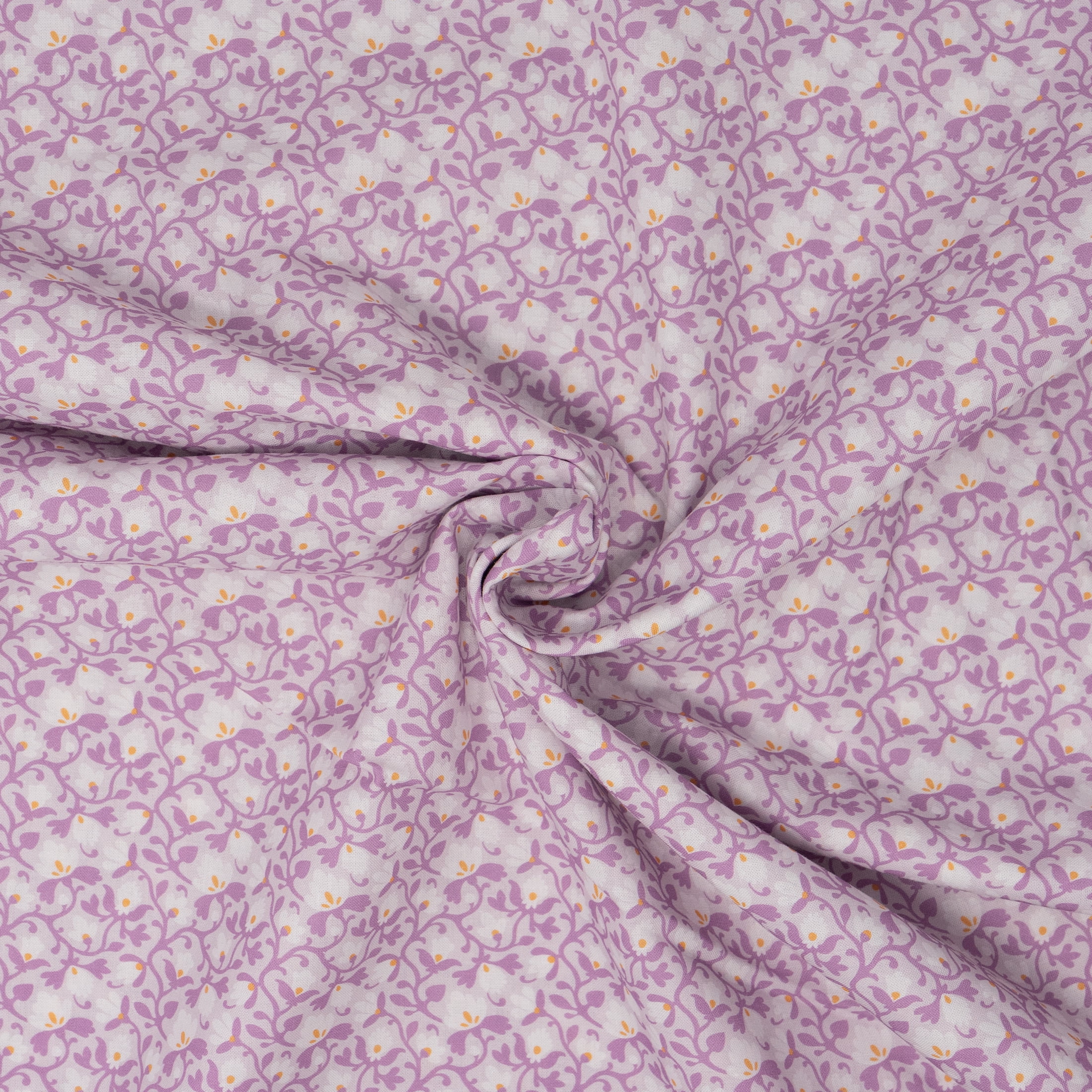 Roc-Lon 100% Cotton, 108" Wide, Quilt Backing, Floral Purple Pattern, Cut by Yard