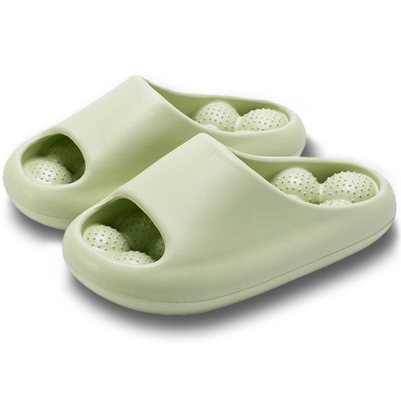 Ginsiom Bubble Massage Slides Slippers for Women Men Non Slip Quick Drying Bathroom Shower Slippers