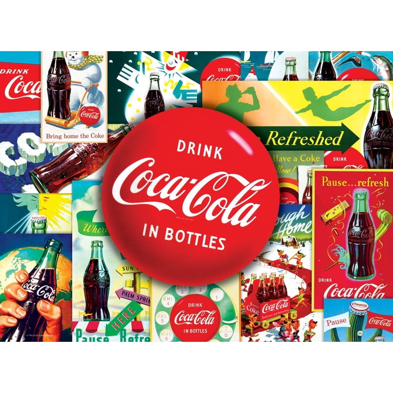 Buffalo Games Coca-Cola Collage 1000 Piece Jigsaw Puzzle Activity