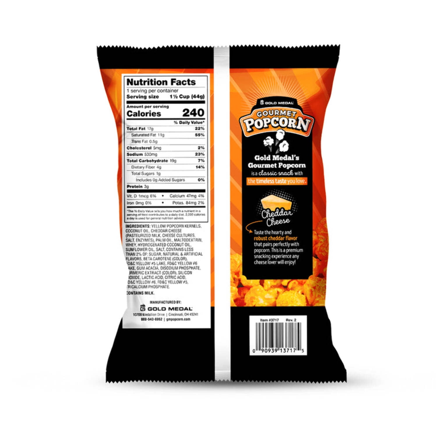 Gold Medal Caramel & Cheese Gourmet Popcorn, 2.2 Ounce (24/CS)