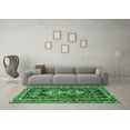 thumbnail image 3 of Ahgly Company Indoor Square Southwestern Emerald Green Country Area Rugs, 8' Square, 3 of 4