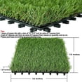 thumbnail image 5 of Green artificial turf tiles interlocking garden landscape, 5 of 12