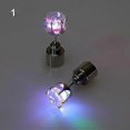 thumbnail image 3 of Pendientes de diamantes de imitación con luz LED Farfi, accesorios para fiestas de baile y Navidad, color rosa, 3 of 5