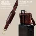 thumbnail image 6 of Leather Laptop Bag for Men, 16" Messenger Office Work Bag Shoulder Travel Business Briefcase Satchel Vintage Gift by Rustic Town, Mulberry, 6 of 7
