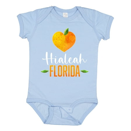 

Inktastic Hialeah Florida Orange in Heart Gift Baby Boy or Baby Girl Bodysuit