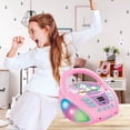 thumbnail image 4 of Lexibook Boombox con CD y Bluetooth Unicorn, con Efectos de Luz Multicolor, Entrada Auxiliar y Conector para Micrófono, Color Rosa, 4 of 5