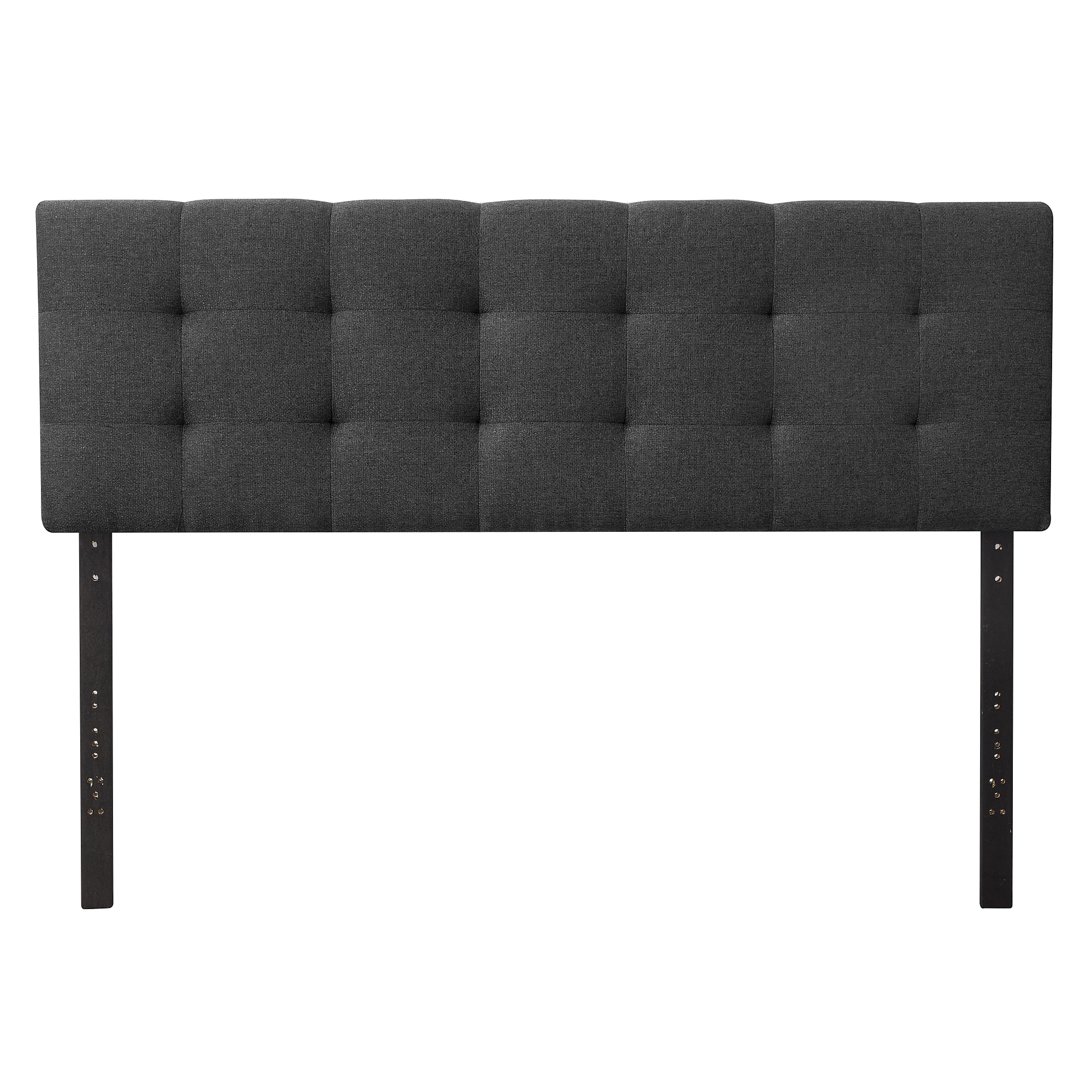 Rest Haven Eugene Square Tufted Upholstered Headboard, Twin/Twin XL, Charcoal - image 2 of 10