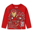 thumbnail image 3 of Marvel Avengers Iron Man Captain America Hulk Long Sleeve Shirt (Boys), 3 Pack, Sizes 3T-10, 3 of 9