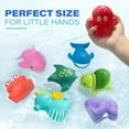 thumbnail image 5 of LotFancy 8Pcs Bath Toys for Toddler Infant, No Hole Mold Free Sea Animal Baby Bath Tub Toys, 5 of 10