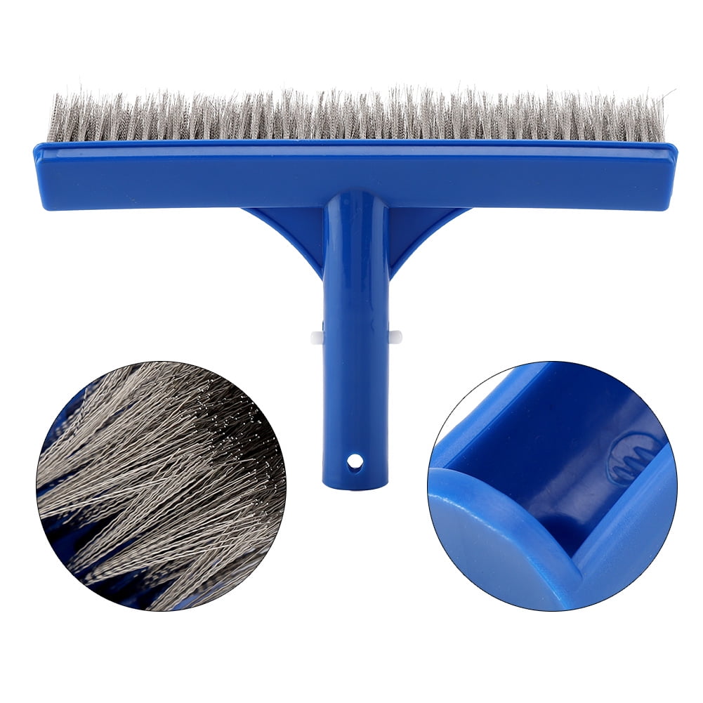Camidy 10in Swimming Pool Ground Steel Brush Bottom Walls Cleaning Supplies for Pond Spa Hot Spring Camidy 10in Swimming Pool Ground Steel Brush Bottom Walls Cleaning Supplies for Pond Spa Hot Spring