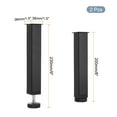 thumbnail image 2 of Uxcell 2 Pcs Pierna de Soporte Central Ajustable de Altura, Piernas de Soporte de Cama de 8 Pulgadas, Negro, 2 of 7
