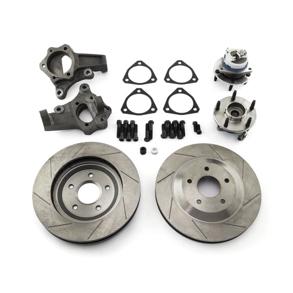 Speedmaster PCE164.1011 GM C5 Corvette 13" Slotted Front Disc Brake Conversion Kit Calipers Not Included