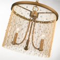 thumbnail image 3 of Golden Lighting 1771-3P PG-CRY 3 Light Pendant, Peruvian Gold & Crystal Strands, 3 of 5