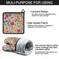 thumbnail image 7 of Pioneer Flower Kitchen Oven Mitt and Pot Holder Sets 2 Pcs for Baking, Cooking and Grilling, Heat Resistant Up To 392 °F, 7 of 7