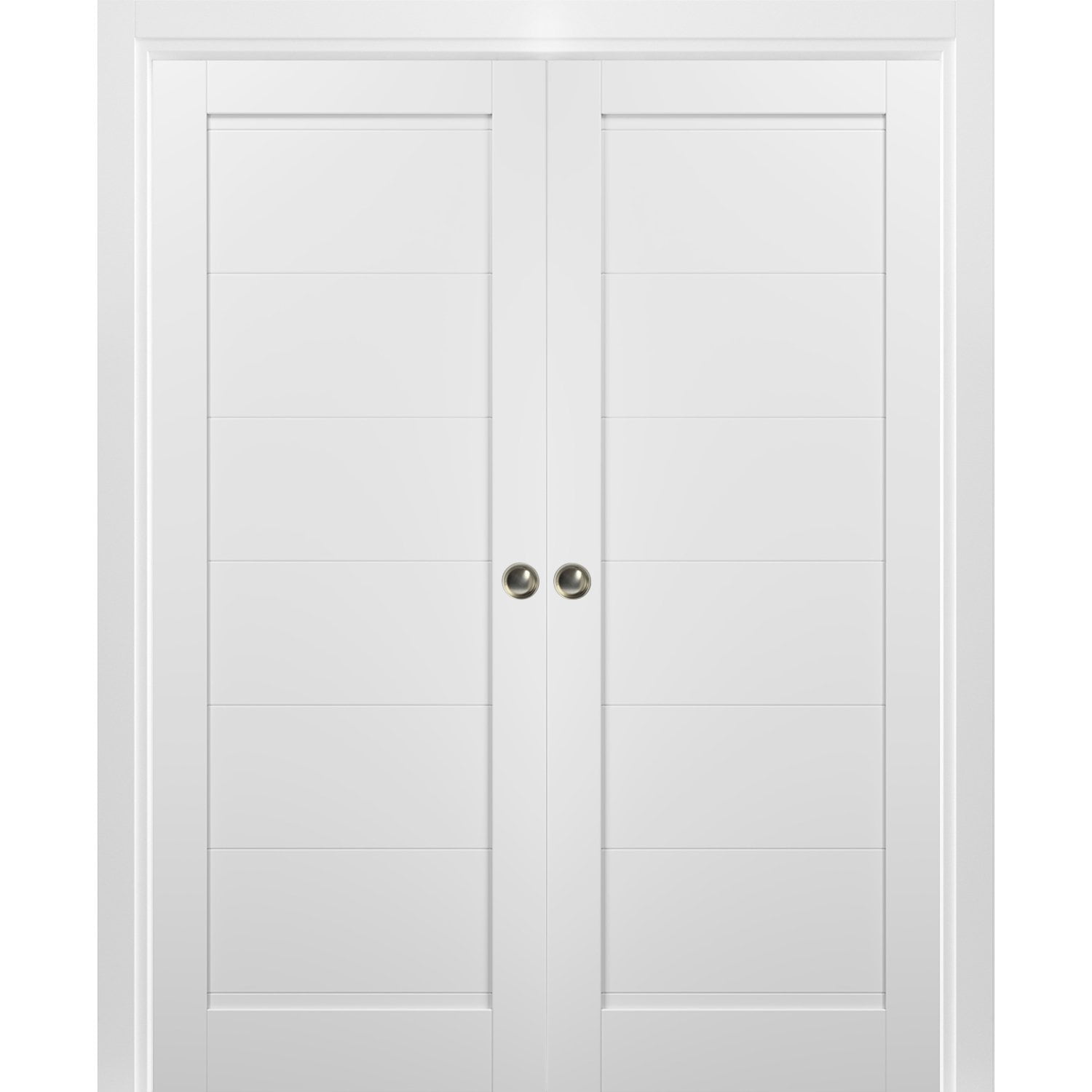 DIYHD Sliding Pocket Door Frame and Rolling Hardware for Door Height 96