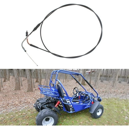 OTTULUR Go Cart Throttle Gas Cable 74 Inch Replacement for Go Cart 50cc 125cc 150cc 4 Strokes QMB139 1P39QMB