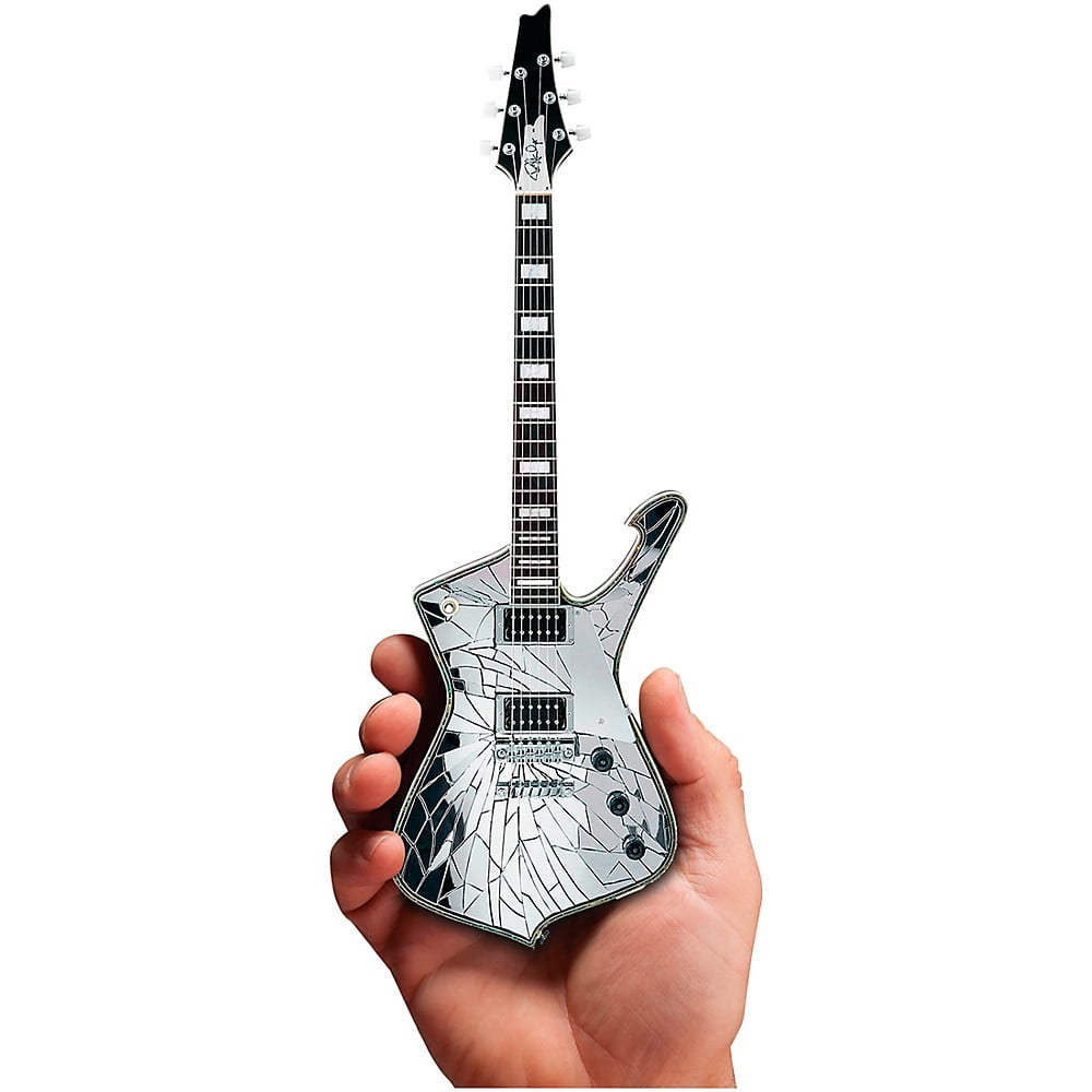'Kiss' Shattered Mirror Guitar Mini Replica Decoration