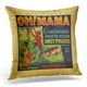 thumbnail image 1 of ABPHQTO Orange Fruit Vintage Food Label Oh Mama and Banjo Country Funda de almohada Funda de cojín 50x50 cm, 1 of 1