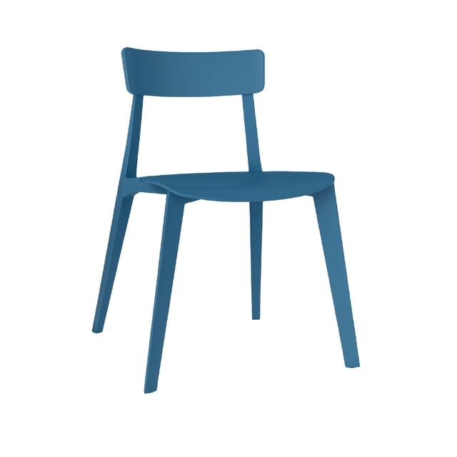 OFFIHO Silla Kipali Azul para exterior resistente a rayos UV de polipropileno