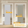 thumbnail image 5 of 100% Blackout Magnetic Door Curtain Accordion Doors Interior Closet Door Curtain Invisible Applicable Bedroom Room Living Room Doorway （White 52" W x 78" L 1 Panel, 5 of 17