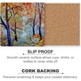 thumbnail image 6 of GZHJMY Square Drink Coasters 2 Pcs Beautiful Bright Painted Autumn Landscape Absorbent Ceramic Coffee Coasters for Drinks with Cork Base Housewarming Gift for Home Decor, 6 of 6