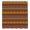 thumbnail image 3 of Ambesonne African Shower Curtain, Diamond Zigzag Triangle, 69"Wx70"L, Multicolor, 3 of 3