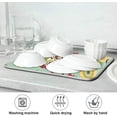 thumbnail image 7 of FREEAMG Dish Drying Mat Funny Owls Kitchen Dish Pads Super Absorbent Microfiber Dish Drying Rack Pads Safe Heat-resistant Kitchen Counter Mat,18x24 Inch, 7 of 7