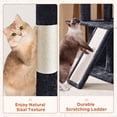 thumbnail image 6 of Alden Design 36" Cat Tree with Condos and Scratching Post Tower, Black, 6 of 10