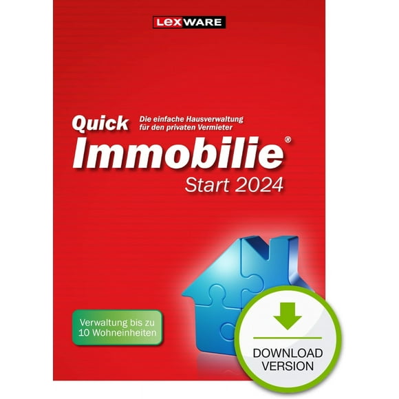 Lexware Quickimmobilier Start 2024 - 1 Appareil, ESD-DownloadESD