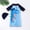 07Blue, variant on Toddler Baby Boys Swimsuit One Piece Rash Guard Bathing Suit Sun Protection Short Sleeve Zipper Beach Shark Swimwear