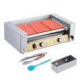 thumbnail image 1 of Commercial Hot Dog Roller Grill - 5 Stainless Steel Rollers, Dual Temperature Control For Home & Parties, 1 of 7