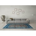 thumbnail image 3 of Ahgly Company Indoor Rectangle Oriental Light Blue Industrial Area Rugs, 6' x 9', 3 of 4