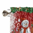 thumbnail image 5 of Red Christmas Kitchen Valances for Windows 42x18 Inch Kitchen Curtains Valances Rod Pocket Santa Snowman Elk Gifts Snowflake Xmas Bathroom Window Valances for Window Treatment Decor, 5 of 6