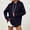 A08-Purple, variant on POTETI Hoodies for Women Casual Long Sleeve Pullover Tops Solid Sweatshirts
