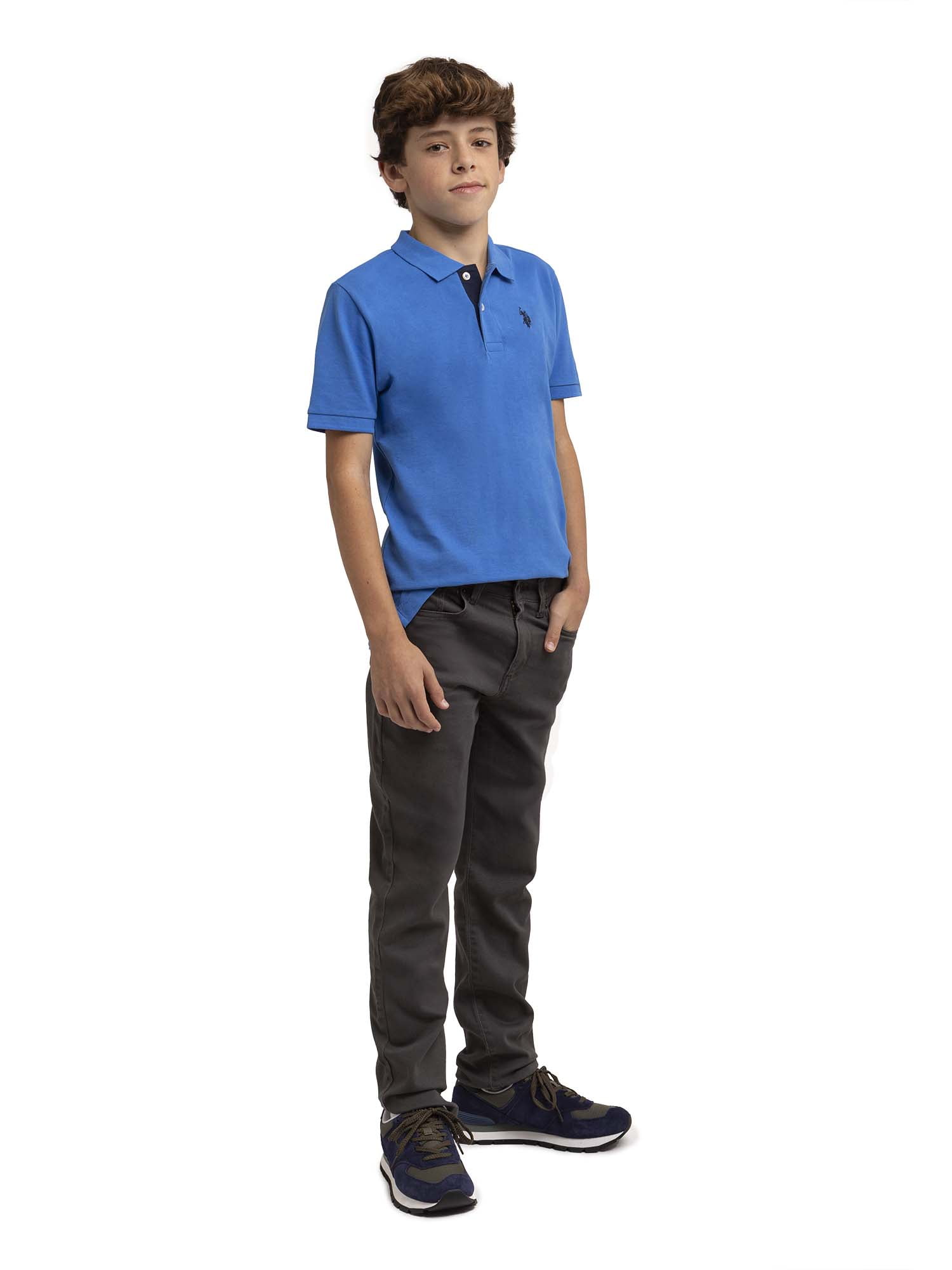 U.S. Polo Assn. Boys Stretch Twill 5-Pocket Straight Fit