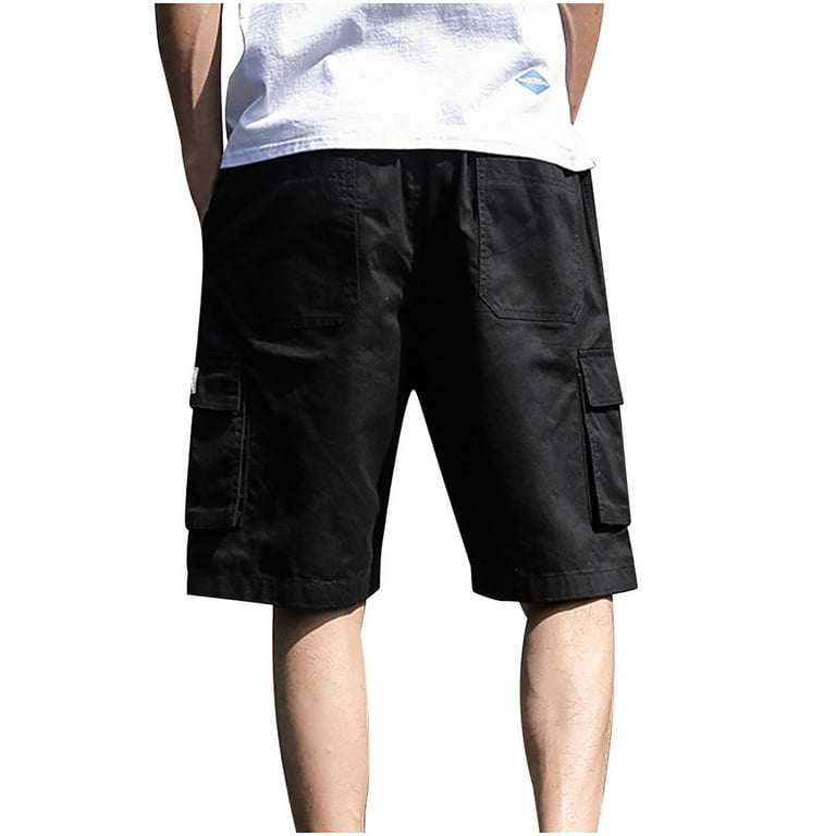 Clearance RYRJJ Men's Cargo Shorts Relaxed Fit Workout Gym Jogger