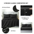 thumbnail image 5 of Davulos Twin Comforter Set 5 Pieces,Black Bed in a Bag for Bedroom All Season Bedding Sets with Comforter,Pillow Shams,Pillowcases,Flat Sheet,Fitted Sheet, 5 of 8