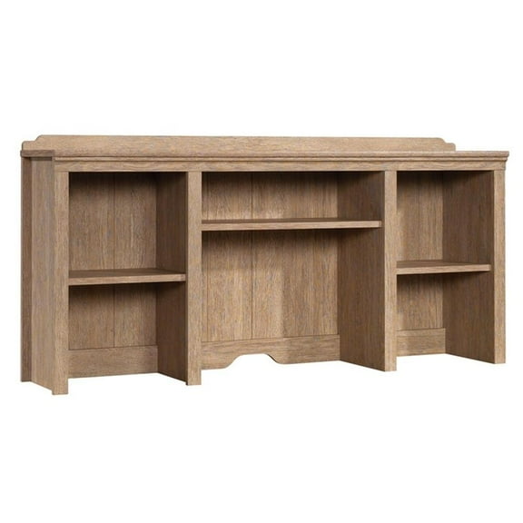 Pemberly Row Engineered Wood 54" Hutch in Brushed Oak Finish