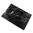 thumbnail image 1 of Mantel individual de material cuero PU perfecl Mantel individual negro 45.5 cm x 32.5 cm, 1 of 8