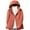 Watermelon Red, variant on Patlollav Women's Down Jacket Lightweight Hooded Extra Plus Size White Down Warm Jacket