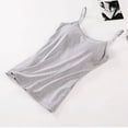 thumbnail image 2 of Clearance!Woman Tank Tops Camisole Crop Top V Neck Sleeveless Tops Ladies Padded Straps Camis Soft Shirt Top, 2 of 7