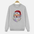 thumbnail image 5 of Fiaer Christmas Sweatshirts for Family Shine Santa Printed Xmas Pullover Crew Neck Long Sleeve Baggy Trendy Holiday Tops Women M, 5 of 5