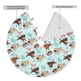 thumbnail image 2 of Yiaed Cute Pug Dogs Print Christmas Tree Skirt , Tree SkirtsTree Mat for Christmas Winter Holiday Indoor Decorations-48", 2 of 7