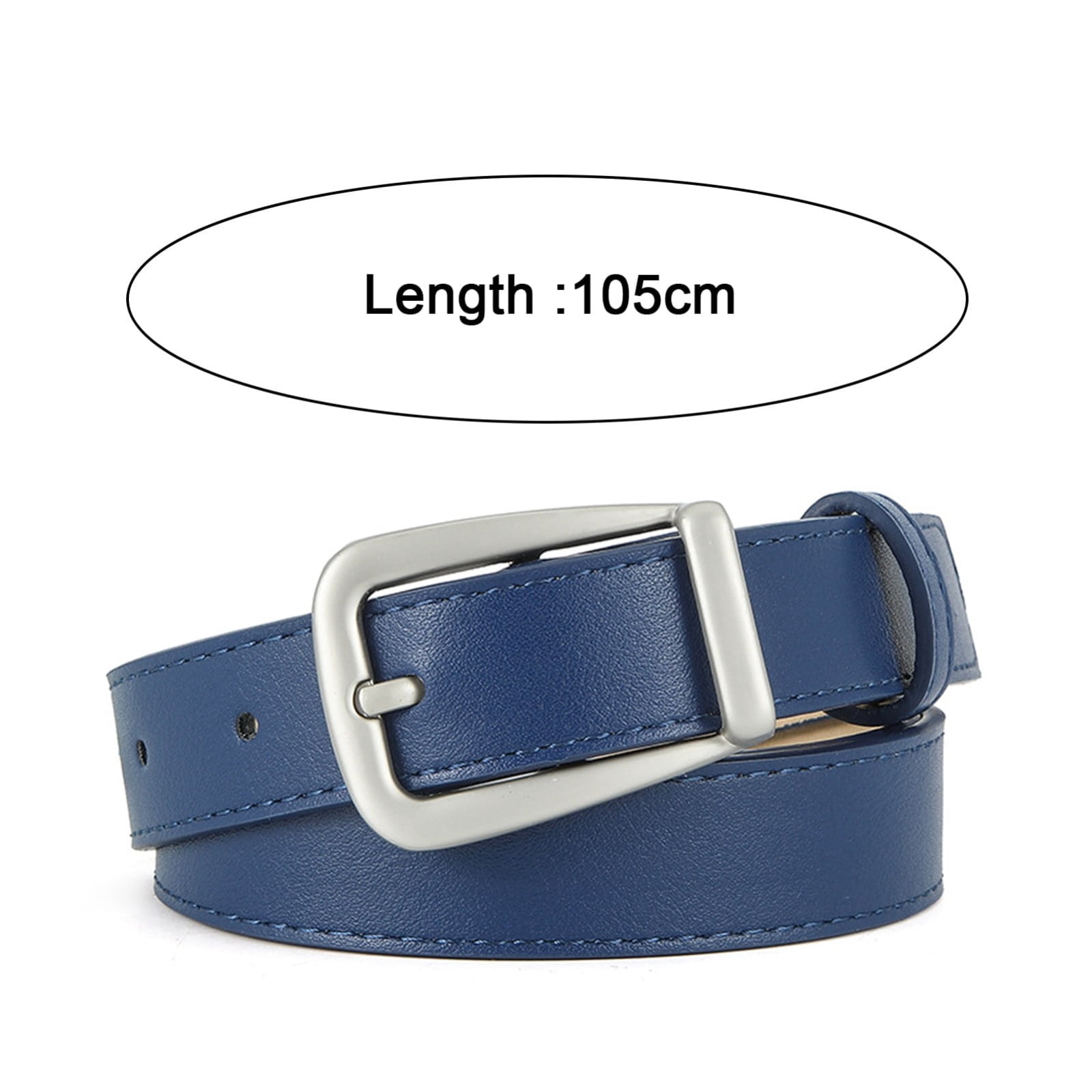 Women Faux Leather Belt for Jeans Dresses Pant Stitched 
