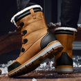 thumbnail image 2 of Zapatos de hombre Botas de nieve Botas de algodón Botas altas con cordones de terciopelo de algodón Botas de trabajo cálidas Zapatos casuales altos de talla grande, 2 of 5
