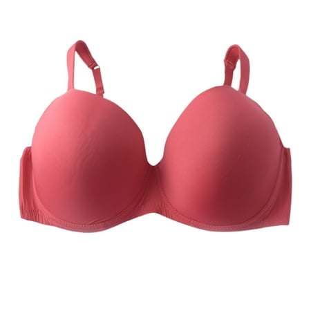 

Akiihool Womens Plus Size Bras For Women Women s Full Coverage Unlined Underwire Supportive Plus Size See Through Bras (Watermelon Red M)
