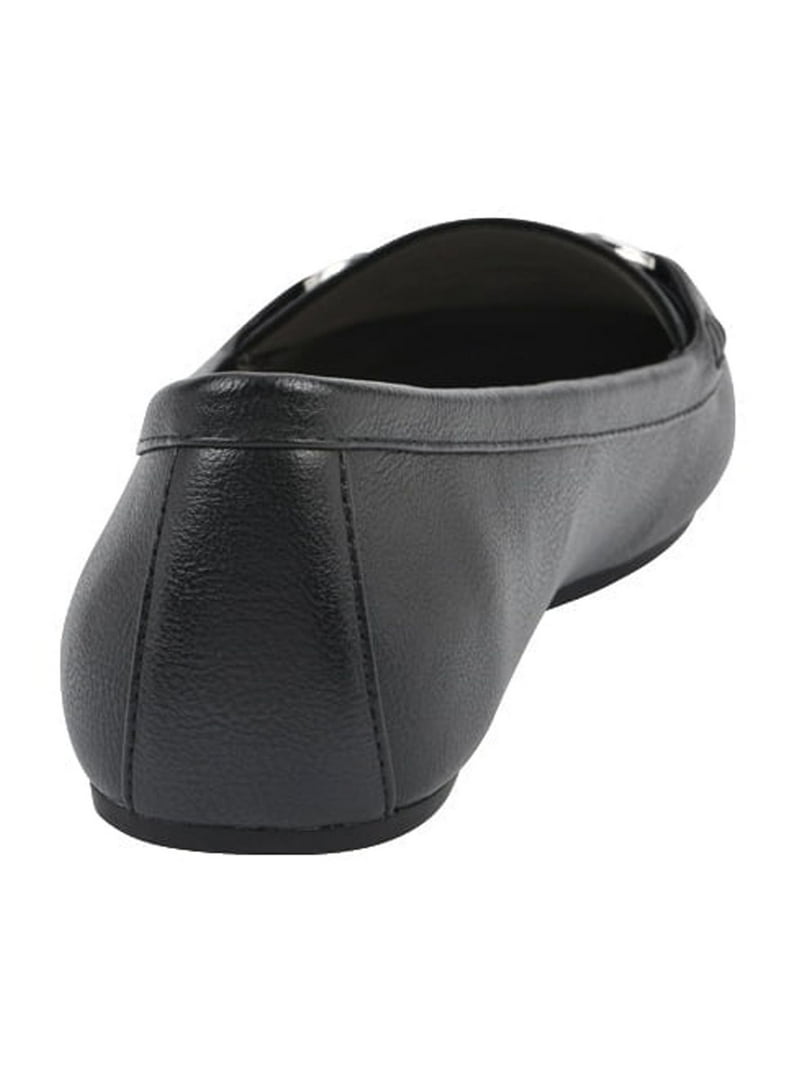 Aerosoles Women's Comfort Buckle Loafer Shoe Flat Heel, Faux