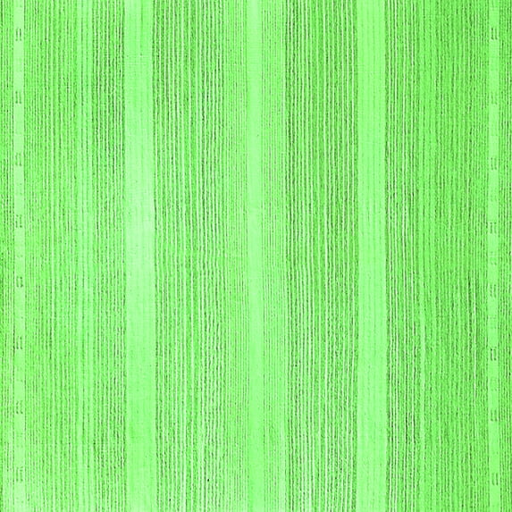 Ahgly Company Indoor Square Solid Green Modern Area Rugs, 8' Square